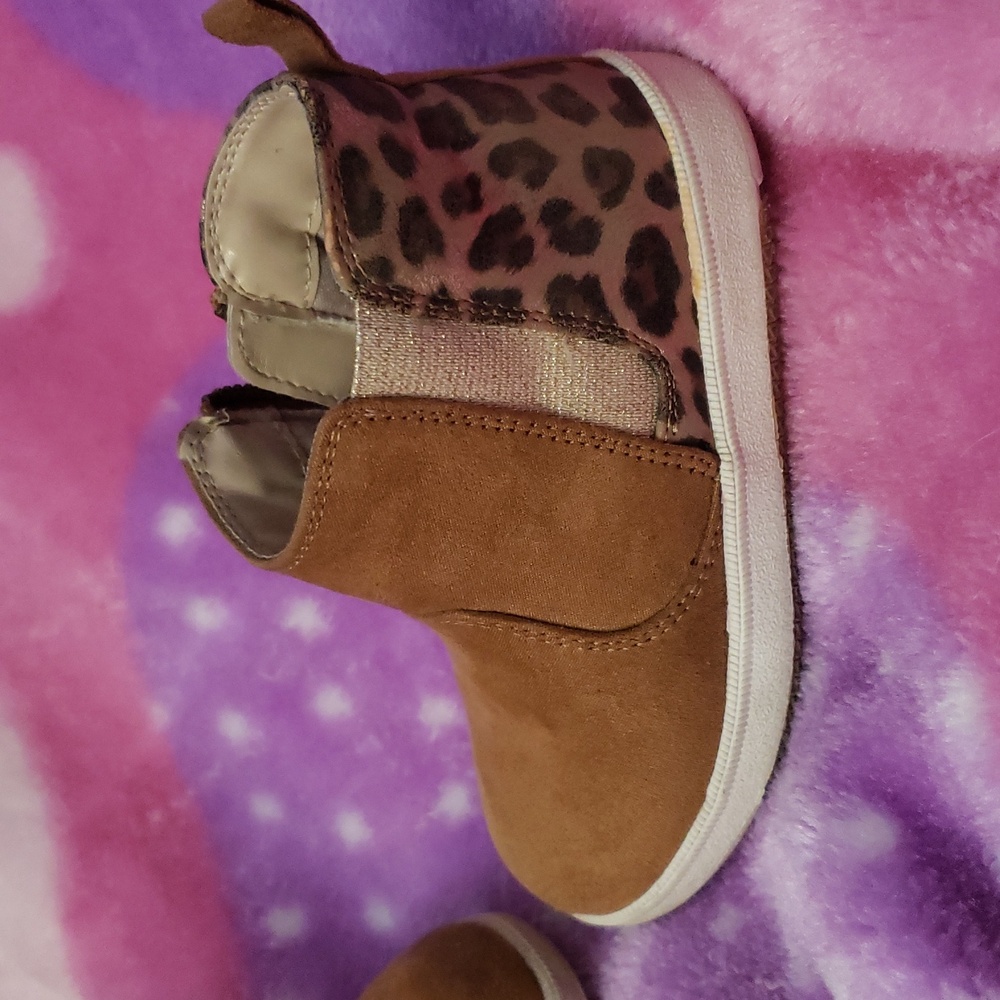 Dr. Scholl's girls toddler sz 8 leopard print boots booties